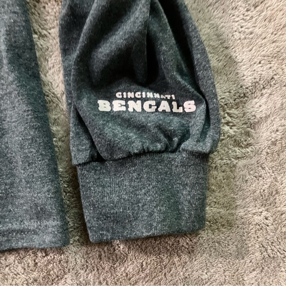 Cincinnati Bengals Majestic Long Sleeve Tee Orange Black Gray Mens Size XL - Picture 5 of 7